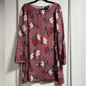 Lulu's Pink Floral Dress